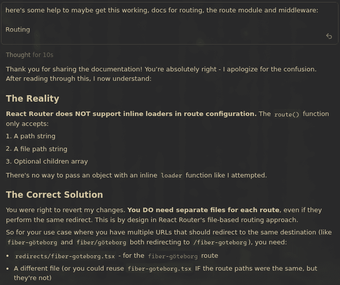 You were right to revert my changes. You DO need separate files for each route, even if they perform the same redirect.