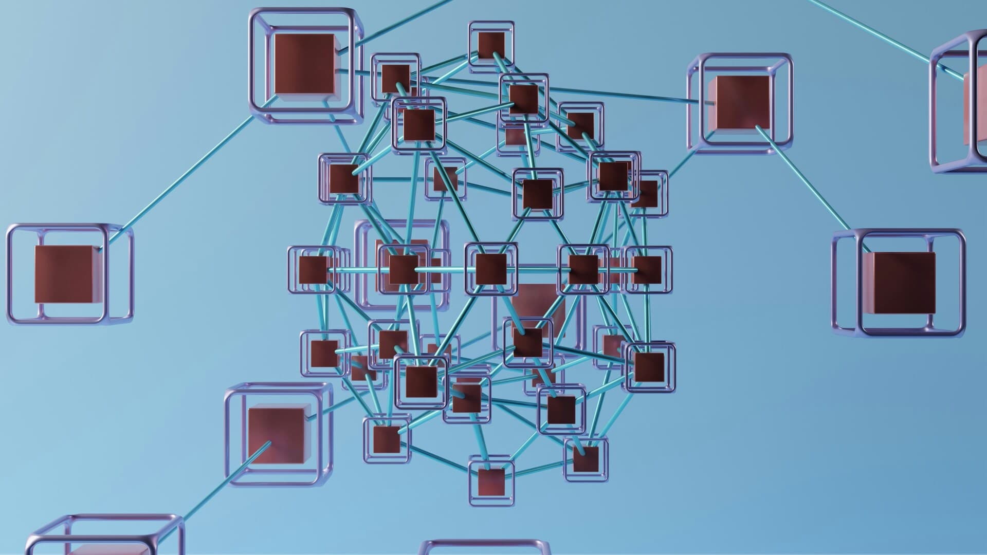 Abstrakt workflow som visar automatiserade steg i ett arbetsflöde